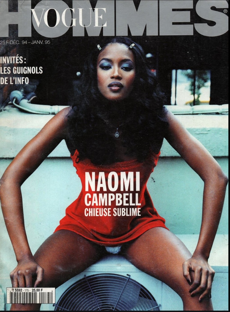 VOGUE Hommes Magazine December 1994 NAOMI CAMPBELL Mike Campbell ZYLBERSTEIN