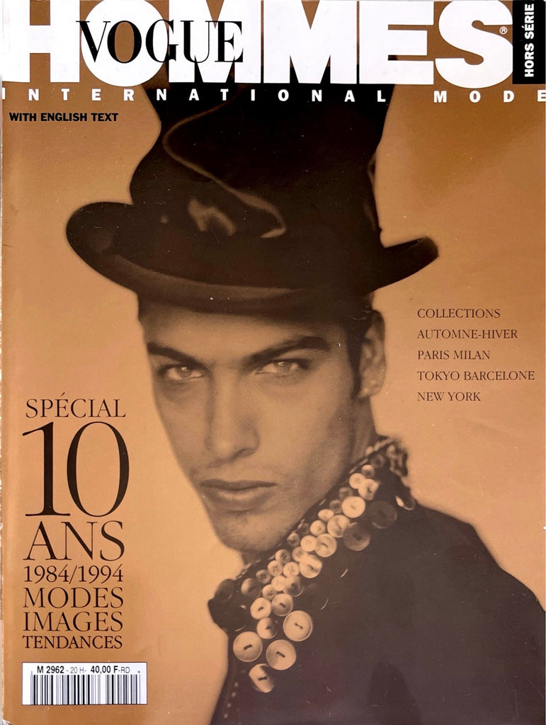 MIKE CAMPBELL Marcus Schenkenberg JUSTIN CHAMBERS Nina Brosh VOGUE Hommes International Magazine Fall 1994 - magazinecult