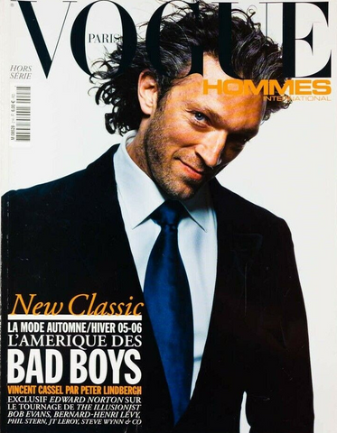 VOGUE Hommes Magazine #2 Fall/Winter 2005 VINCENT CASSEL Carre Otis BRUCE WEBER
