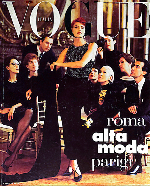 VOGUE Magazine Italia September 1991 LINDA EVANGELISTA Christy Turlington CLAUDIA SCHIFFER