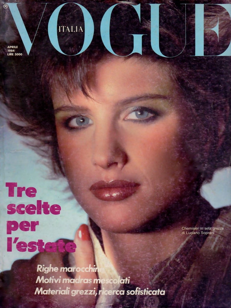 VOGUE Magazine Italia April 1984 LISE BRAND Gail Elliott PETER LINDBERGH Daniel Ghione