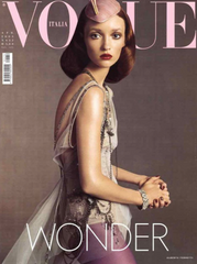 VOGUE Magazine Italia April 2003 AUDREY MARNAY Maggie Rizer ELISE CROM