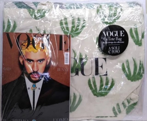 VOGUE Magazine Italia July 2024 BAD BUNNY with Adelaide Cioni Tote Bag SEALED