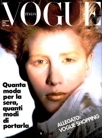 VOGUE Magazine Italia December 1984 ALISON COHN Tatjana Patitz SUZANNE LANZA