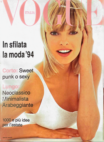 VOGUE Magazine Italia LINDA EVANGELISTA Dossier Sfilate PRET A PORTER 1994