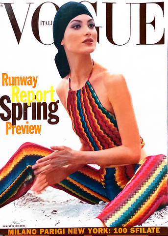 VOGUE Magazine Italia SHALOM HARLOW Dossier Sfilate PRET A PORTER January 1996