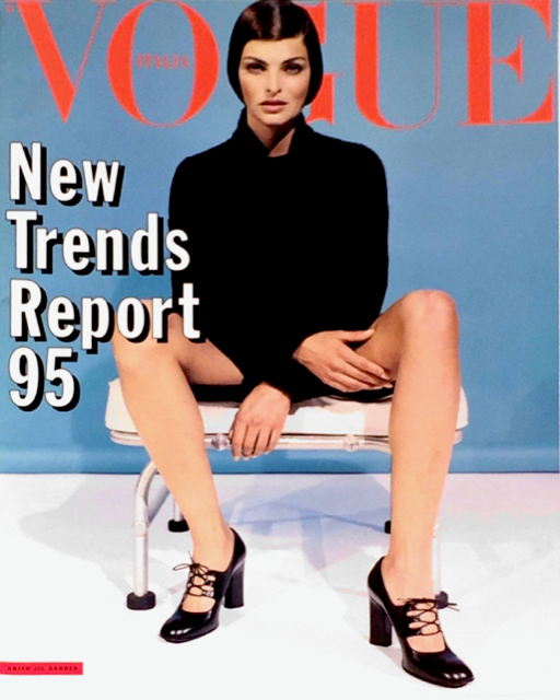 VOGUE Magazine Italia LINDA EVANGELISTA Dossier Sfilate PRET A PORTER July 1995