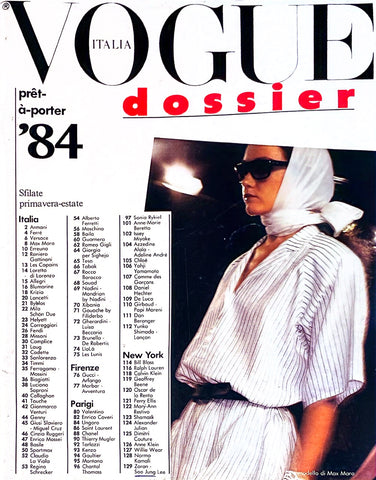 VOGUE Magazine Italia Dossier PRET A PORTER Sfilate 1984 Spring Summer