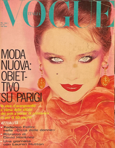 VOGUE Magazine Italia February 1980 LENA KANSBOD Lauren Hutton APOLLON VOGUE Magazine Italia February 1980 LENA KANSBOD Lauren Hutton APOLLON
