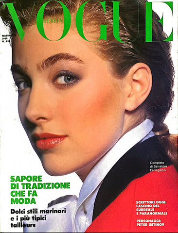 VOGUE Magazine Italia February 1988 ELAINE IRWIN Felicitas Boch