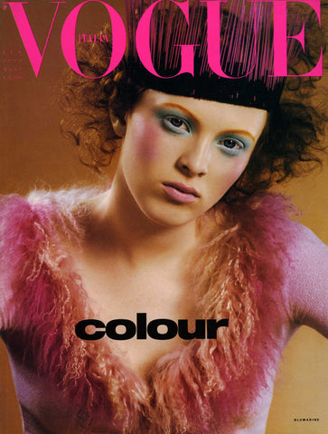 VOGUE Magazine Italia February 1999 KAREN ELSON Kate Moss CARMEN KASS Shalom Harlow