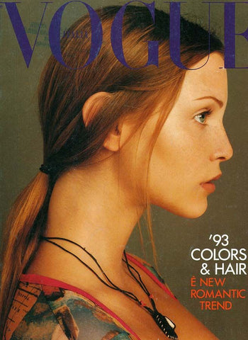 VOGUE Magazine  Italia HAIR January 1993 NADJA AUERMANN