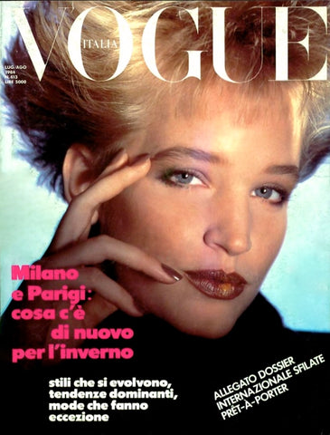 VOGUE Italia Magazine July 1984 BONNIE BERMAN Simonetta Gianfelici ELLE MACPHERSON