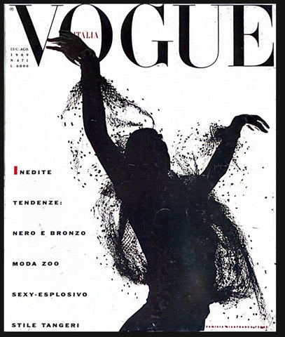 CINDY CRAWFORD Patitz NAOMI CAMPBELL Rosemary McGrotha VOGUE Magazine Italia July 1989