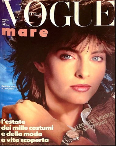 VOGUE Magazine Italia June 1984 JOAN SEVERANCE Ashley Richardson ISABELLA ROSSELLINI