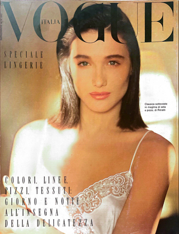 CARLA BRUNI Vogue Magazine Italia Supplement February 1987 SPECIALE LINGERIE