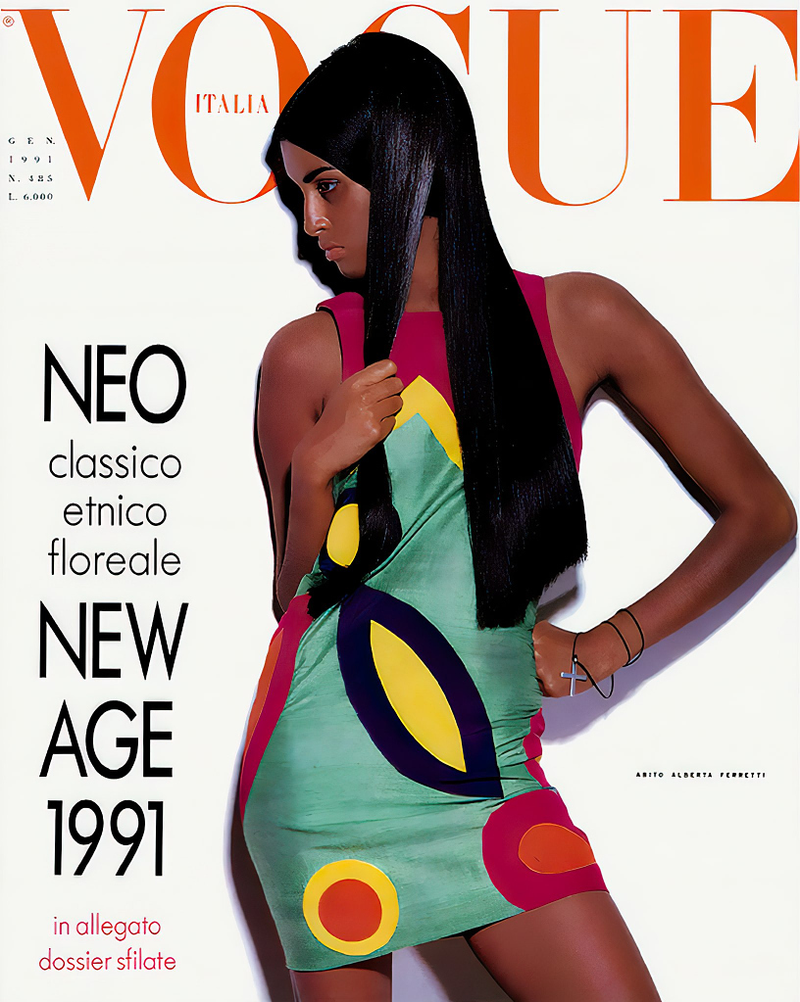 vogue italia 1991年 スーパーモデル　洋書 海外雑誌 VOGUE Magazine Italia 1991 Yasmeen Ghauri LINDA EVANGELISTA Tatjana Pa