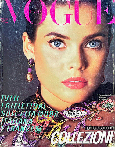 VOGUE Italia Magazine 1981 CAROL ALT Ines De La Fressange ANDIE MCDOWELL Dickinson