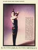VOGUE Magazine Italia March 1986 CHRISTY TURLINGTON Tatjana Patitz CHANCELLOR