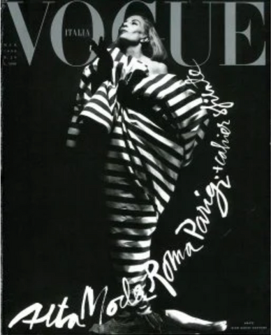 VOGUE Magazine Italia March 1990 CAPUCINE Linda Evangelista CLAUDIA SC VOGUE Magazine Italia March 1990 CAPUCINE Linda Evangelista CLAUDIA SC
