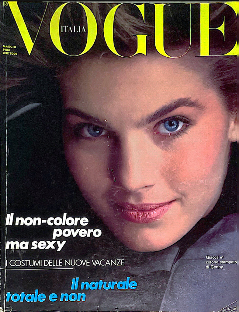 VOGUE Italia Magazine May 1983 Terry Farrell EVA VOORHEES Sarah Moon JESSICA LANGE