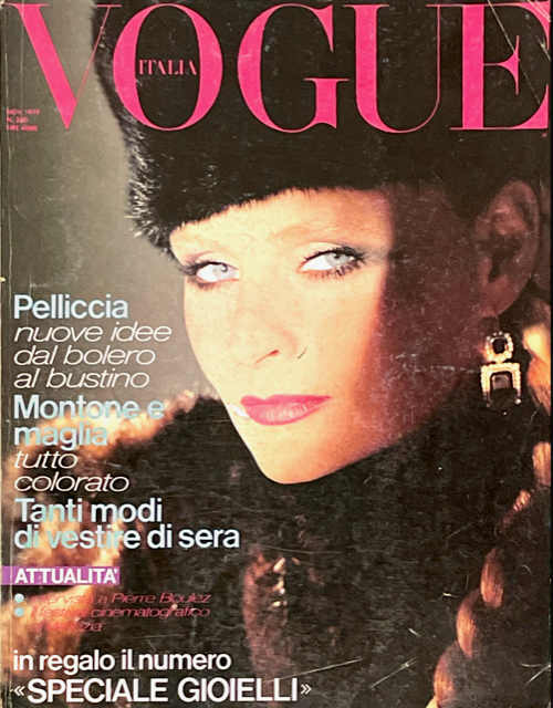 VOGUE Magazine Italia November 1979 EVA NIELSON Marco Glaviano SUSAN HESS Lena Kansbod