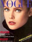 VOGUE Italia Magazine November 1980 CAROL ALT Marie Helvin DAVID BAILEY Fur Pelz