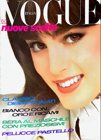 VOGUE Italia Magazine October 1980 ESME MARSHALL Leslie Winer MARIE HELVIN Susan Hess