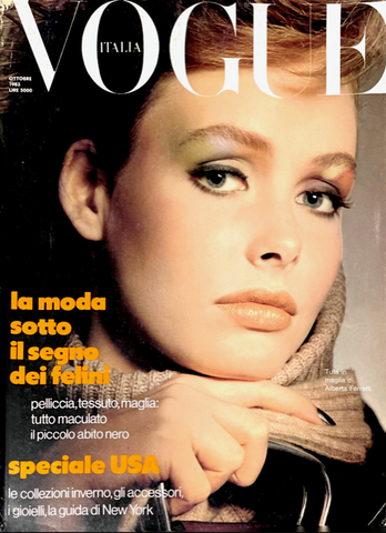 VOGUE Magazine  Italia October 1983 LAUREN HELM Christine Bolster BONNIE BERMAN Jeny Howorth