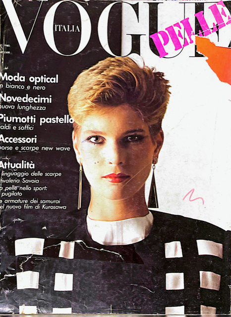 VOGUE Magazine Italia PELLE September 1980 Leslie Winer FABRIZIO FERRI Vintage