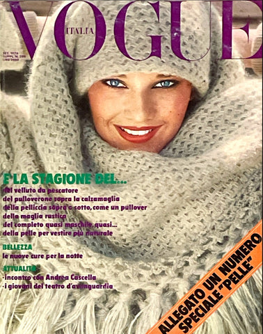 YVONNE SPORRE Marcie Hunt VIBEKE KNUDSEN Vtg VOGUE Magazine Italia 1976
