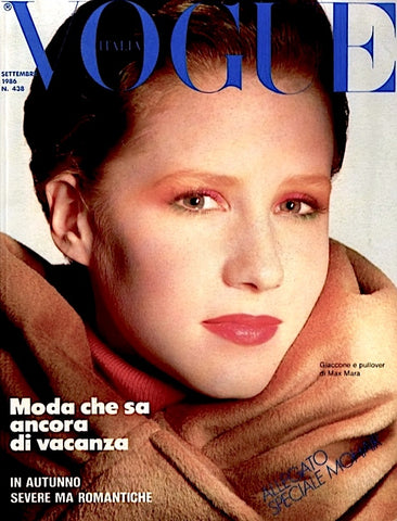 VOGUE Magazine Italia September 1986 ALISON COHN Fur Leather editorials Speciale #15 Exc
