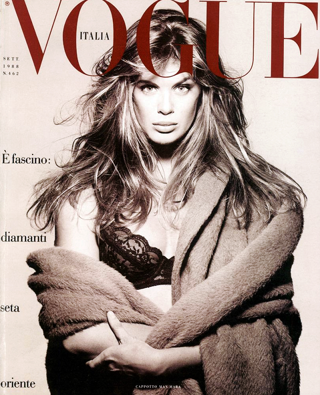 VOGUE Magazine Italia September 1988 RACHEL HUNTER Linda Evangelista TATJANA PATITZ