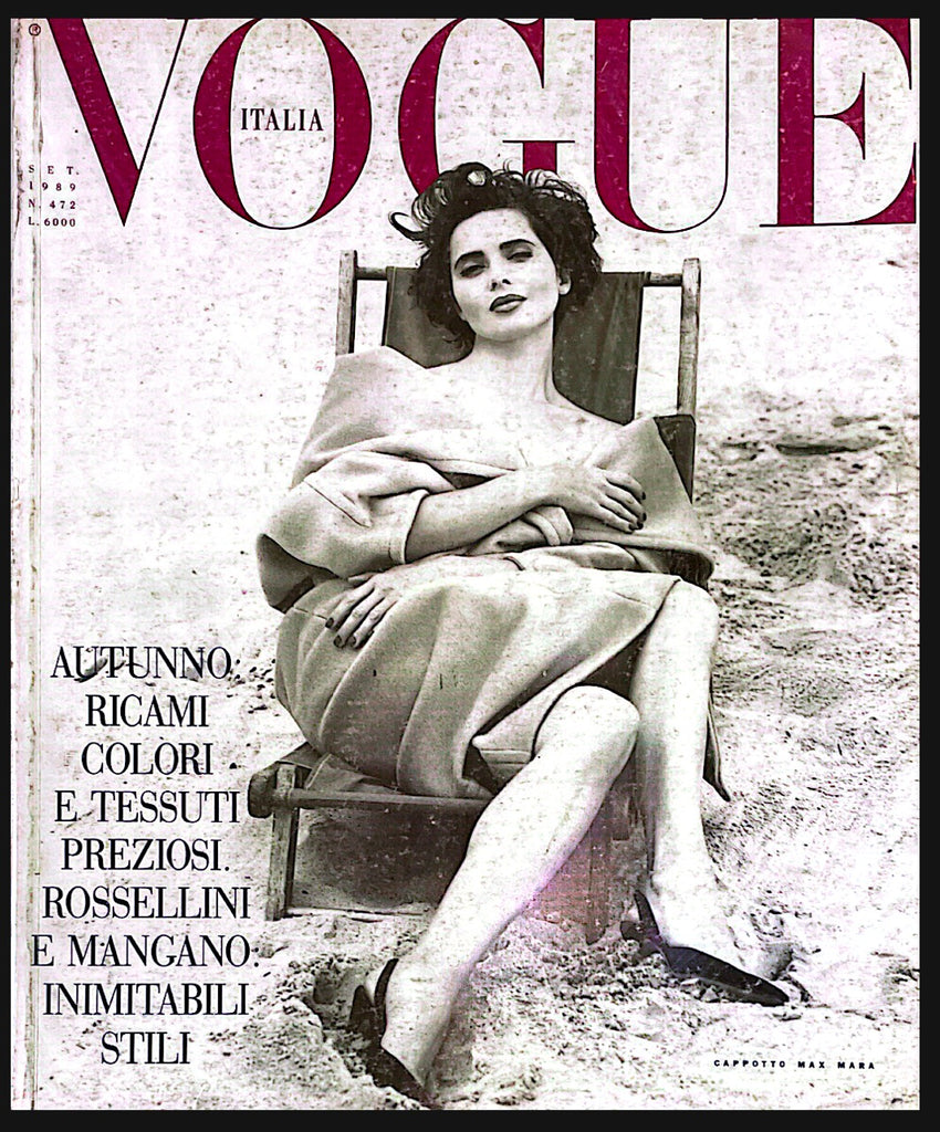 VOGUE Magazine Italia September 1989 ISABELLA ROSSELLINI Carla Bruni RUDOLF NUREYEV - magazinecult