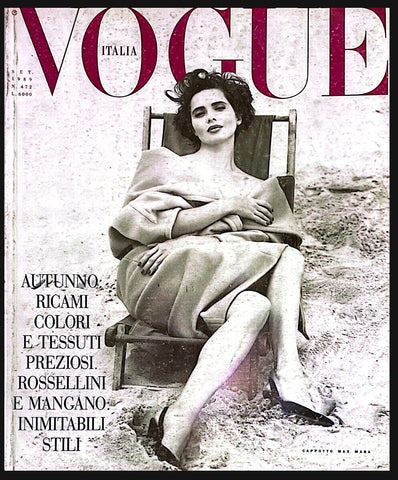 VOGUE Magazine Italia September 1989 ISABELLA ROSSELLINI Carla Bruni RUDOLF NUREYEV - magazinecult