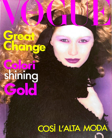 KIRSTY HUME Nina Brosh KATE MOSS Vogue Magazine Italia September 1994 ALTA MODA