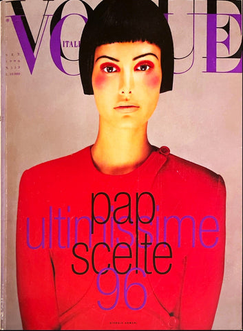 VOGUE Magazine Italia September 1996 ELSA BENITEZ Helmut Newton ANNIE MORTON Cindy Crawford
