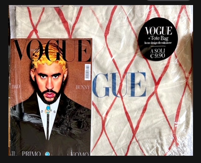 VOGUE Magazine Italia July 2024 BAD BUNNY + Tote Bag Adelaide Cioni SEALED