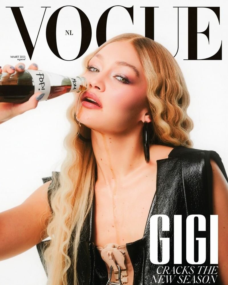 GIGI HADID Vogue Magazine Netherlands March 2023 cover #4