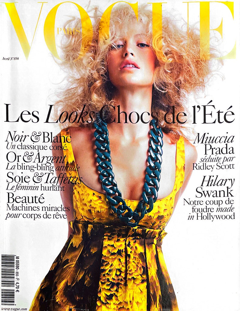 VOGUE Magazine Paris April 2005 CAROLYN MURPHY Raquel Zimmermann BIANCA BALTI