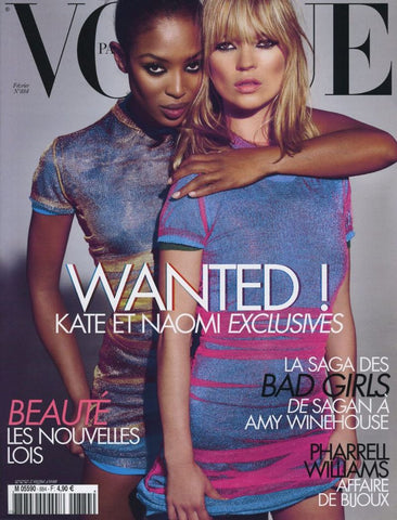 VOGUE Magazine Paris February 2008 KATE MOSS Naomi Campbell NATASHA POLY Isabeli Fontana