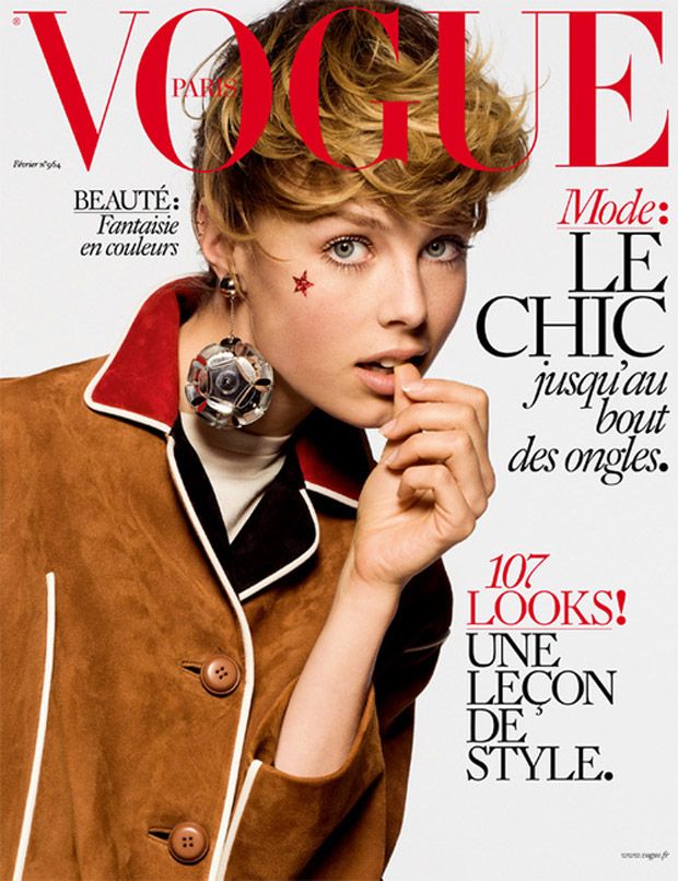 VOGUE Magazine Paris February 2016 EDIE CAMPBELL Frederikke Sofie MALAIKA FIRTH