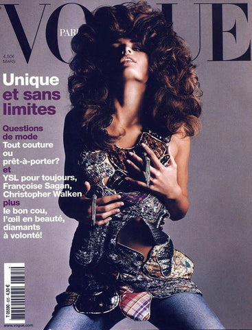 VOGUE Magazine Paris March 2002 ISABELI FONTANA Carmen Kass CAROLYN MURPHY Missy Rayder