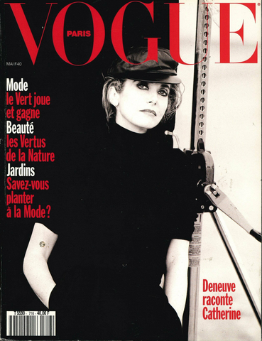 VOGUE Magazine Paris May 1991 CATHERINE DENEUVE Brenda Schad PETER LINDBERGH