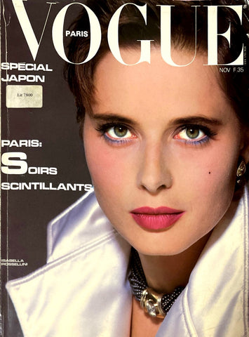 VOGUE Paris Magazine November 1983 ISABELLA ROSSELLINI Guy Bourdin