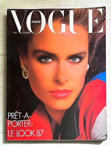 Vogue Magazine Paris 1986 KIRSTEN ALLEN Linda Evangelista RENEE SIMONSEN Porizkova