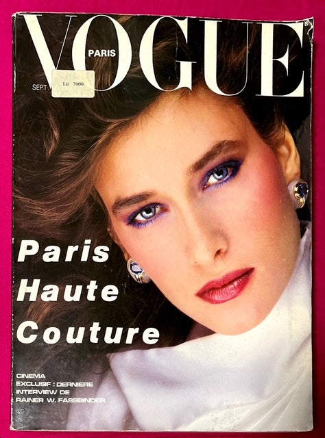 VOGUE Paris Magazine September 1982 ROSEMARY MCGROTHA Rosie Vela Iman JERRY HALL