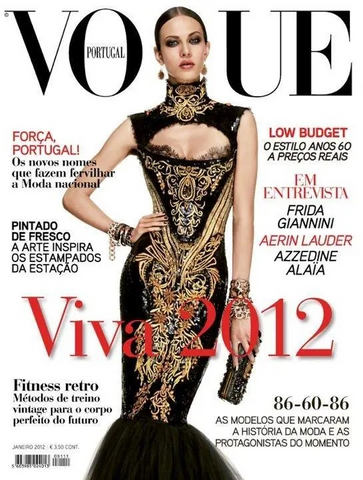 AYMELINE VALADE Vogue Magazine Portugal January 2012
