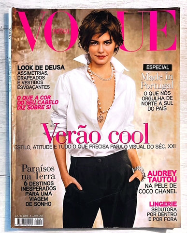 AUDREY TUTOU Lindsay Ellingson MARIANNE SCHRODER Vogue Magazine Portugal July 2009