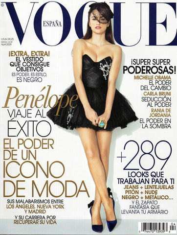 VOGUE Magazine Spain April 2009 PENELOPE CRUZ Behati Prinsloo MARINA PEREZ